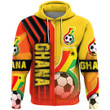 1sttheworld Sport - Ghana Soccer Zip Hoodie A35