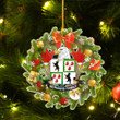 1stIreland USA Ornament  - Bernard American Family Crest Custom Shape Ornament - Christmas Fir Wreath A7 | 1stIreland