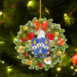 1stIreland USA Ornament  - Bell American Family Crest Custom Shape Ornament - Christmas Fir Wreath A7 | 1stIreland