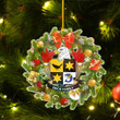 1stIreland USA Ornament  - Beck American Family Crest Custom Shape Ornament - Christmas Fir Wreath A7 | 1stIreland