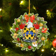 1stIreland USA Ornament  - Bellows American Family Crest Custom Shape Ornament - Christmas Fir Wreath A7 | 1stIreland