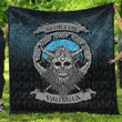 1sttheworld Quilt -Glory or Valhalla Viking Skull Quilt A7