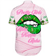 1sttheworld Clothing - AKA Lips Short Sleeve Shirt A7 | 1sttheworld.store