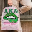 1sttheworld Backpack - (Custom) AKA Sororities Lips - Special Version Backpack A7