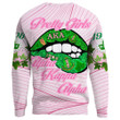 1sttheworld Clothing - AKA Lips Sweatshirts A7 | 1sttheworld.store