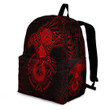1sttheworld Backpack - Celtic Raven Red Viking Backpack | 1sttheworld
