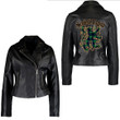 1sttheworld Jacket - Abercrombie Tartan Women's Leather Jacket - Scottish Legend Lion A7 | 1sttheworld