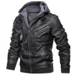 1sttheworld Jacket - Abercrombie Clan Tartan Crest Zipper Leather Jacket - Scottish Thistle A7