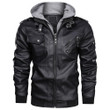 1sttheworld Jacket - Abercrombie Clan Tartan Crest Zipper Leather Jacket - Scottish Warrior Skull A7