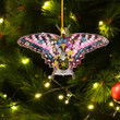 1sttheworld Ornament - Best Irish Family Crest Custom Shape Ornament - Pink Butterfly with Flowers A7 | 1sttheworld