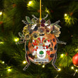 1sttheworld Ornament - McCluskie or McCloskie Irish Family Crest Custom Shape Ornament - Ladybug A7 | 1sttheworld