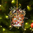 1sttheworld Ornament - Hagemeister German Family Crest Custom Shape Ornament - Ladybug A7 | 1sttheworld
