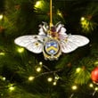1sttheworld Ornament - House of O MORONEY Irish Family Crest Custom Shape Ornament - Fluffy Bumblebee A7 | 1sttheworld