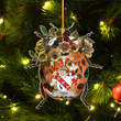 1sttheworld Ornament - Todd or Tod Irish Family Crest Custom Shape Ornament - Ladybug A7 | 1sttheworld