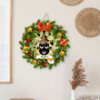 1sttheworld Germany Wooden Sign  - Aachen German Family Crest Custom Shape Wooden Sign - Christmas Fir Wreath A7 | 1sttheworld
