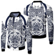 1sttheworld Clothing - Viking Owl Celtic Fleece Winter Jacket A35 | 1sttheworld