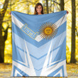 1sttheworld Premium Blanket - Argentina Sport Style Premium Blanket A35