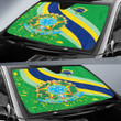 1sttheworld Auto Sun Shades - Brazil Special Flag Auto Sun Shades A35