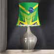 1sttheworld Drum Lamp Shade - Brazil Sporty Style Drum Lamp Shade A35