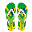 1sttheworld Flip Flops - Brazil Sporty Style Flip Flops | africazone.store

