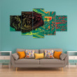 1sttheworld Canvas Wall Art - Senegal Lion Sporty Pattern Canvas Wall Art A35