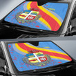 1sttheworld Auto Sun Shades - Aruba Special Flag Auto Sun Shades A35