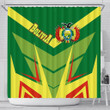 1sttheworld Shower Curtain - Bolivia Sporty Style Shower Curtain | africazone.store
