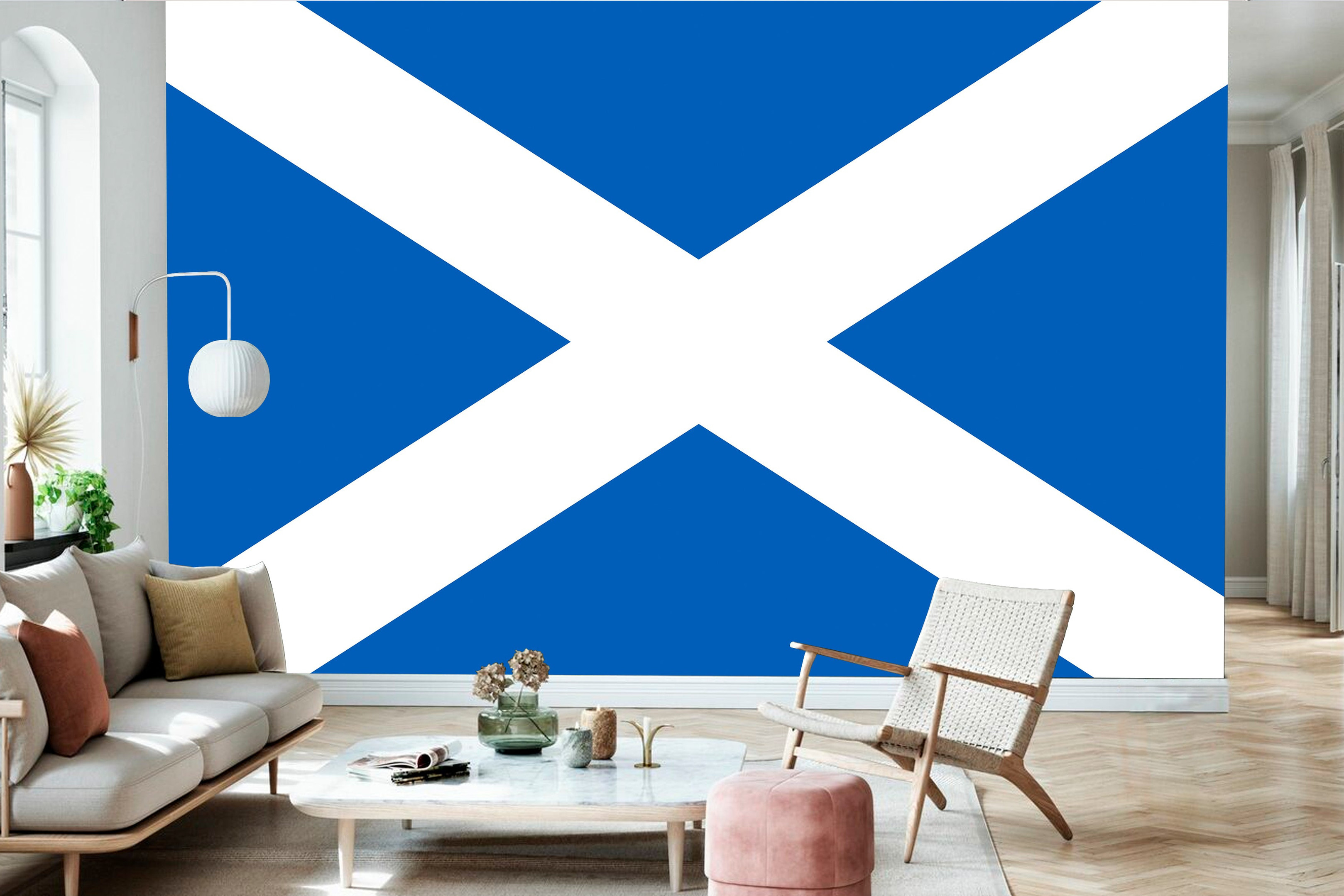 1sttheworld Canvas - Scotland Flag Canvas Wall Mural A35
