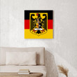 1sttheworld Germany Canvas - Zahn German Family Crest Canvas Wall Art - Flag of Germany and Coat of Arms A7