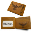 1sttheworld Viking Wallet (Custom) - A Raven With Open Wings Sign Of Vikingst  Double Sided Engraved Leather Wallet A35