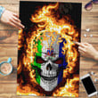 1sttheworld Jigsaw Puzzle - Canada Of Yukon Flaming Skull Jigsaw Puzzle A7 | 1sttheworld