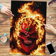 1sttheworld Jigsaw Puzzle - Morocco Flaming Skull Jigsaw Puzzle A7 | 1sttheworld