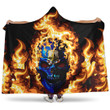 1sttheworld Hooded Blanket - Of The Utah Territory Flaming Skull Hooded Blanket A7 | 1sttheworld