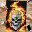 1sttheworld Jigsaw Puzzle - An Appeal To Heaven Flaming Skull Jigsaw Puzzle A7 | 1sttheworld