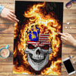 1sttheworld Jigsaw Puzzle - Malaysia Flaming Skull Jigsaw Puzzle A7 | 1sttheworld