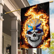1sttheworld Flag - Canada Of Nova Scotia Flaming Skull Flag A7