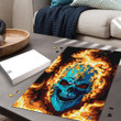 1sttheworld Jigsaw Puzzle - Of Oklahoma 1941 - 1988 Flaming Skull Jigsaw Puzzle A7