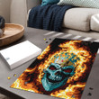 1sttheworld Jigsaw Puzzle - Delaware Flaming Skull Jigsaw Puzzle A7
