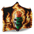 1sttheworld Hooded Blanket - Madagascar Flaming Skull Hooded Blanket A7