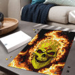 1sttheworld Jigsaw Puzzle - New Mexico Flaming Skull Jigsaw Puzzle A7