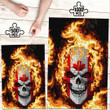 1sttheworld Jigsaw Puzzle - Canada Flaming Skull Jigsaw Puzzle A7
