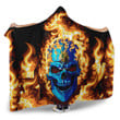 1sttheworld Hooded Blanket - Of Oklahoma 1925 - 1941 Flaming Skull Hooded Blanket A7