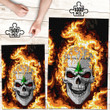 1sttheworld Jigsaw Puzzle - An Appeal To Heaven Flaming Skull Jigsaw Puzzle A7