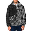 Maori Fern Hooded Padded Jacket A95 | 1sttheworld