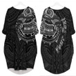 Maori Gerelateerde Batwing Pocket Dress A95 | 1sttheworld