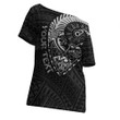 Maori Fern Symbol Off Shoulder T-Shirt A95 | 1sttheworld
