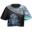 Maori Tiki Shell Croptop T-shirt A95 | 1sttheworld