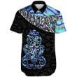 Maori Tiki Shell Short Sleeve Shirt A95 | 1sttheworld