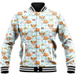 1sttheworld Clothing - Corgi Dog with Crown - Baseball Jackets A7 | 1sttheworld