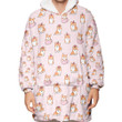 1sttheworld Clothing - Cute Cartoon Corgi Dog - Oodie Blanket Hoodie A7 | 1sttheworld